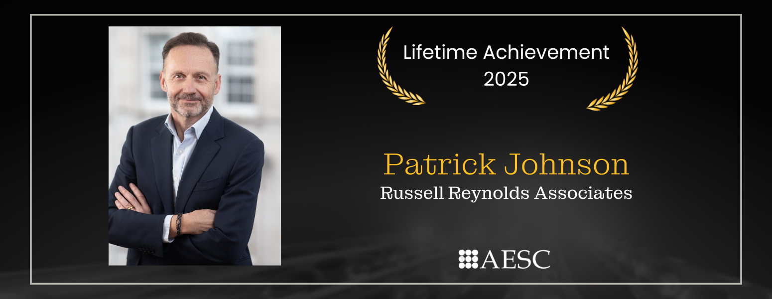 Patrick Johnson honored with AESC Lifetime Achievement Award